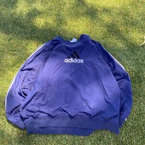 Adidas Men's Navy and Blue Jacket